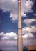 Montáž obslužné lávky pro základnu Eurotelu na komínu v Zubří